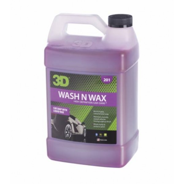美國製 3D 洗車水蠟水 WASH AND WAX 1加侖 泡泡洗車蠟水 美國製 3D 洗車水蠟水 WASH AND WAX 1加侖 泡泡洗車蠟水