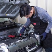 日本 AMON  汽車用維修車工作服防污服修車衣服圍裙