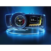 HUD ACTISAFETY 雷神 A600 OBD2 汽車用抬頭顯示器車速轉數水溫電壓 ( 繁體版 )
