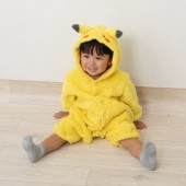 日本 寵物小精靈 比卡超 Pokemon Pikachu 童裝 小童 嬰兒 男童 女童 男孩 服裝 服飾 套裝 90cm
