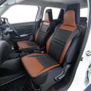 日本 BONFORM 汽車用賽車款座椅套坐椅套單座司機位乘客位前座碳纖紋仿皮 ( 2色可選 )