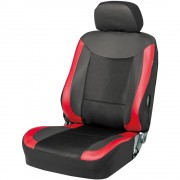 日本 BONFORM 汽車用紅黑全包坐墊坐椅套座椅套司機位乘客位單座