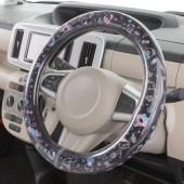 日本 BONFORM 汽車用 黑色卡通軚環套軚盤套 HELLO KITTY MELODY LITTLE TWIN STARS 玉桂狗 布町狗