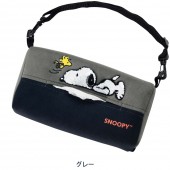 日本 BONFORM SNOOPY 史露比 汽車用椅背紙巾袋紙巾收納毛毛公仔
