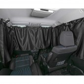 日本 BONFORM 車中泊 汽車用360全車窗簾 MPV 7人車 8人車 私家車 ( 黑色 )