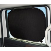 日本 CAPSTYLE 汽車用窗簾遮光車窗遮陽防濾一對裝吸盤式側窗方型款 ( M )