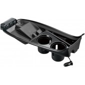 日本 CARMATE 豐田 TOYOTA PRIUS PHV 50系專用一拖二點煙器分插USB充電手機座發光杯架