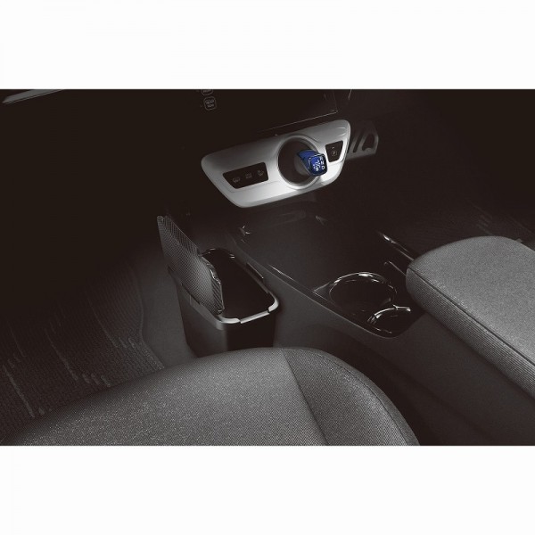 日本 CARMATE 汽車用碳纖紋矩形垃圾桶收納箱