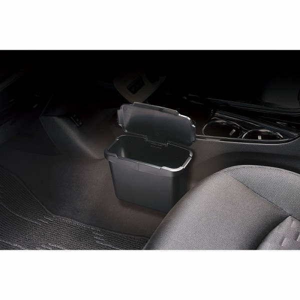 日本 CARMATE 汽車用碳纖紋矩形垃圾桶收納箱