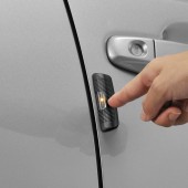 日本 CARMATE 汽車用碳纖紋車身發光除靜電消靜電貼車門防撞條