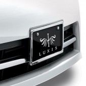 日本 CARMATE 汽車用閃石電鍍金屬車牌架