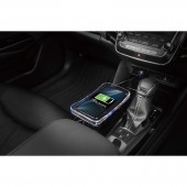 日本 CARMATE 汽車用LED托盤式杯架QI手機無線充電座辨辦公室桌上用