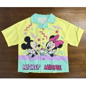 日本 DISNEY 小童服飾 女裝 女童 女孩 童裝 幼童 上身 全綿 裇衫 迪士尼 米奇 MICKEY 米妮 MINNIE 雪糕 90碼 18-24個月