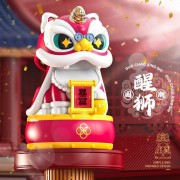 醒獅 舞獅 獅頭 南獅 太陽能 搖頭公仔 汽車擺設 家居擺設 車內裝飾 