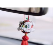 汽車用 醒獅 舞獅 獅頭 南獅 出風口 香座 香薰 香珠 掛飾 ( 紅獅  / 黑獅 / 黃獅 ) 3種可選