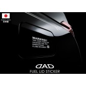 日本製 DAD 汽車用無鉛汽油加油車貼紙油缸蓋貼紙 ( 銀色)