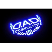 日本 DAD 汽車用車尾玻璃LED藍光裝飾燈尾燈警示燈