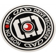 日本製 DAD 汽車用車貼紙車身貼車CAM 錄影中 NOW ON REC 貼紙 圓貼