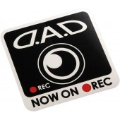 日本製 DAD 汽車用車貼紙車身貼車CAM 錄影中 NOW ON REC 貼紙 方貼