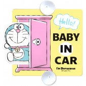 日本 叮噹 DORAEMON 哆啦A夢 汽車用尾玻璃 BABY IN CAR 車上有嬰兒 吸盤