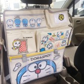 日本 叮噹 哆啦A夢 汽車用頭枕椅背多功能多用途雜物袋收納袋紙巾袋