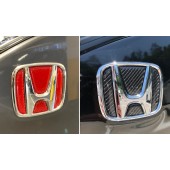 日本製 本田 HONDA STEPWGN RP1 RP3 SPADA RP5 混能 車尾章車章碳纖紋貼 ( 紅 / 黑可選 )