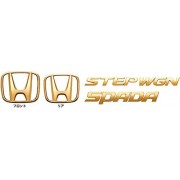 日本製 本田 HONDA 原廠 STEPWGN RP1 RP3 SPADA H章 金章 頭章 尾章 車章 ( 4件裝 )