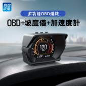 HUD ACTISAFETY A450 OBD2 汽車用抬頭顯示器車速轉數水溫電壓水平儀- 繁體版