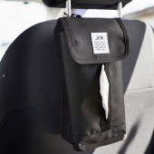 日本 JKM 汽車用太陽擋座椅背紙巾袋紙巾盒收納袋 車中泊 黑色