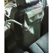 日本 JKM 汽車用椅背雨傘袋防污墊防踢墊 ( 可放5把雨傘 ) 藍色