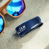 日本製造 JKM 汽車用車內太陽擋板眼鏡夾太陽眼鏡固定架固定夾綠色灰色藍色 ( 3色可選 )