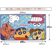 日本 蠟筆小新 野原新之助 小白 野原向日葵 小葵 圖案 公仔 汽車用 磁石窗布窗簾防曬 一對裝