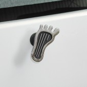 日本 HIYMAN 汽車用電鍍可愛腳掌尾水撥裝飾