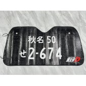 日本 頭文字D AE86 Initial D 藤原豆腐店 車牌 秋名50 せ2-674 汽車用擋風玻璃太陽擋隔熱擋