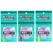 日本MYS汽車電單車身專用裝飾貼紙條拉花-螢光色