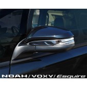 日本 TOYOTA 豐田 NOAH VOXY 80系 專用不鏽鋼倒後鏡電鍍裝飾貼 (1對裝 )