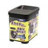 日本製 汽車用垃圾桶收納箱雜物箱碳纖紋黑色