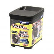 日本製 汽車用垃圾桶收納箱雜物箱碳纖紋黑色