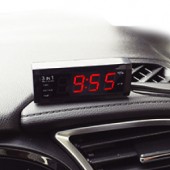 日本 KASHIMURA 12V24V汽車用多功能顯示器時鐘電壓溫度