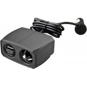 日本 KASHIMURA 汽車用一拖二點煙器一拖三TYPE-C USB充電器分插帶線 12V 24V