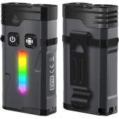 MINI LED 迷你 充電式 手電筒 強光 維修燈 修車燈 7色 彩虹燈 磁吸 露營 探險 行山 防水 車中泊