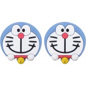 日本 MEIHO 汽車用 叮噹 DORAEMON 哆啦A夢 公仔立體車牌鏍絲裝飾貼