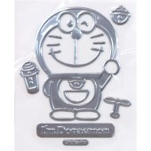 日本 MEIHO 汽車用 叮噹 DORAEMON 多啦A夢 竹蜻蜓 縮小電筒 車尾 銀色裝飾貼
