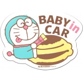 日本 MEIHO 汽車用 叮噹 DORAEMON 哆啦A夢 BABY IN CAR 車上有嬰兒 磁石貼 裝飾警示貼