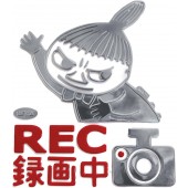 日本 MEIHO MOOMINTROLL 姆明 LITTLE MY 阿美 汽車用車尾REC錄影中銀色裝飾貼
