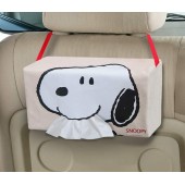 日本 SNOOPY 史露比 汽車用椅背紙巾袋紙巾收納