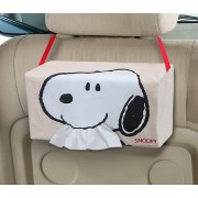 日本 SNOOPY 史露比 汽車用椅背紙巾袋紙巾收納