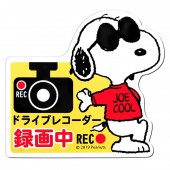 日本 MEIHO 汽車用 SNOOPY REC 錄影中磁石貼