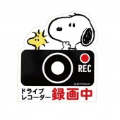 日本 MEIHO 汽車用 SNOOPY REC 錄影中磁石貼