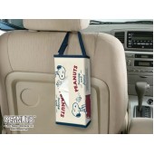 日本 MEIHO 汽車用SNOOPY 椅背皮質紙巾袋